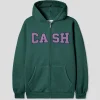 Cash Only Campus Zip-Thru Hood - Washed Forest