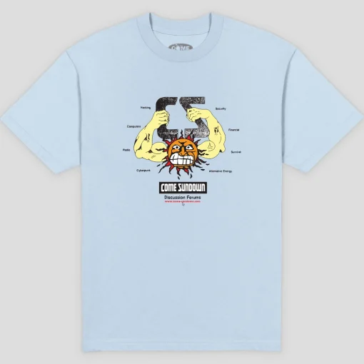 Come Sundown Forums Tee - Powder Blue