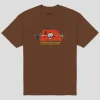 Come Sundown Split Tee - Brown