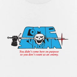 Come Sundown Split Tee - White