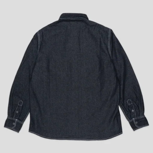 Dancer Double Pocket Shirt - Chambray Black