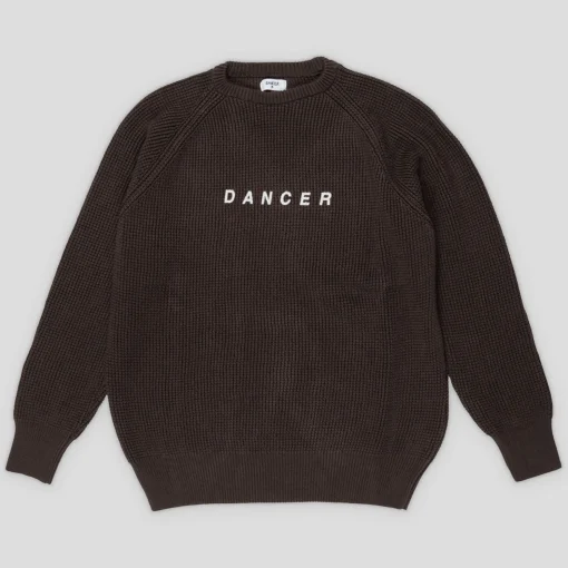 Dancer Logo Cotton Knit - Brown