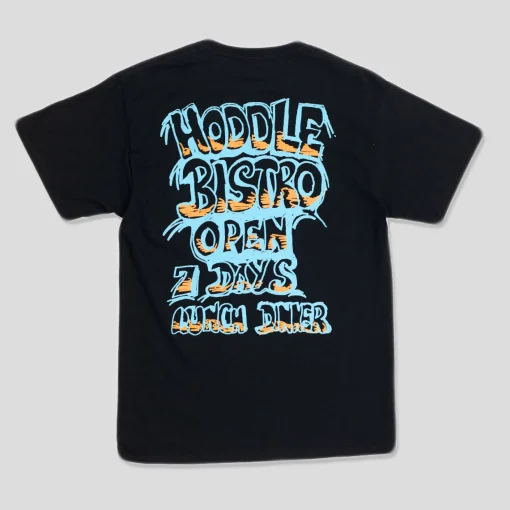 HODDLE "BISTRO" TEE BLACK