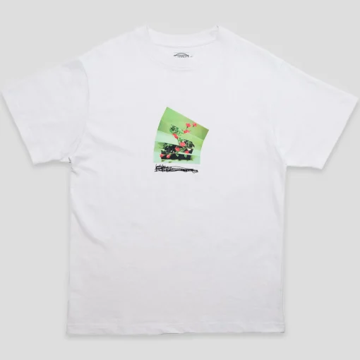 Hoddle Flowers Tee - White
