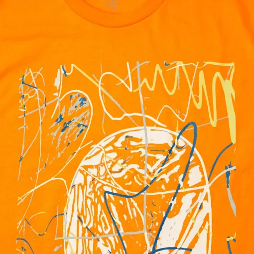 HODDLE "GLOBE" TEE ORANGE
