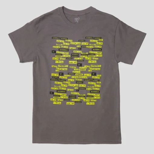 HODDLE "LIST" TEE GREY