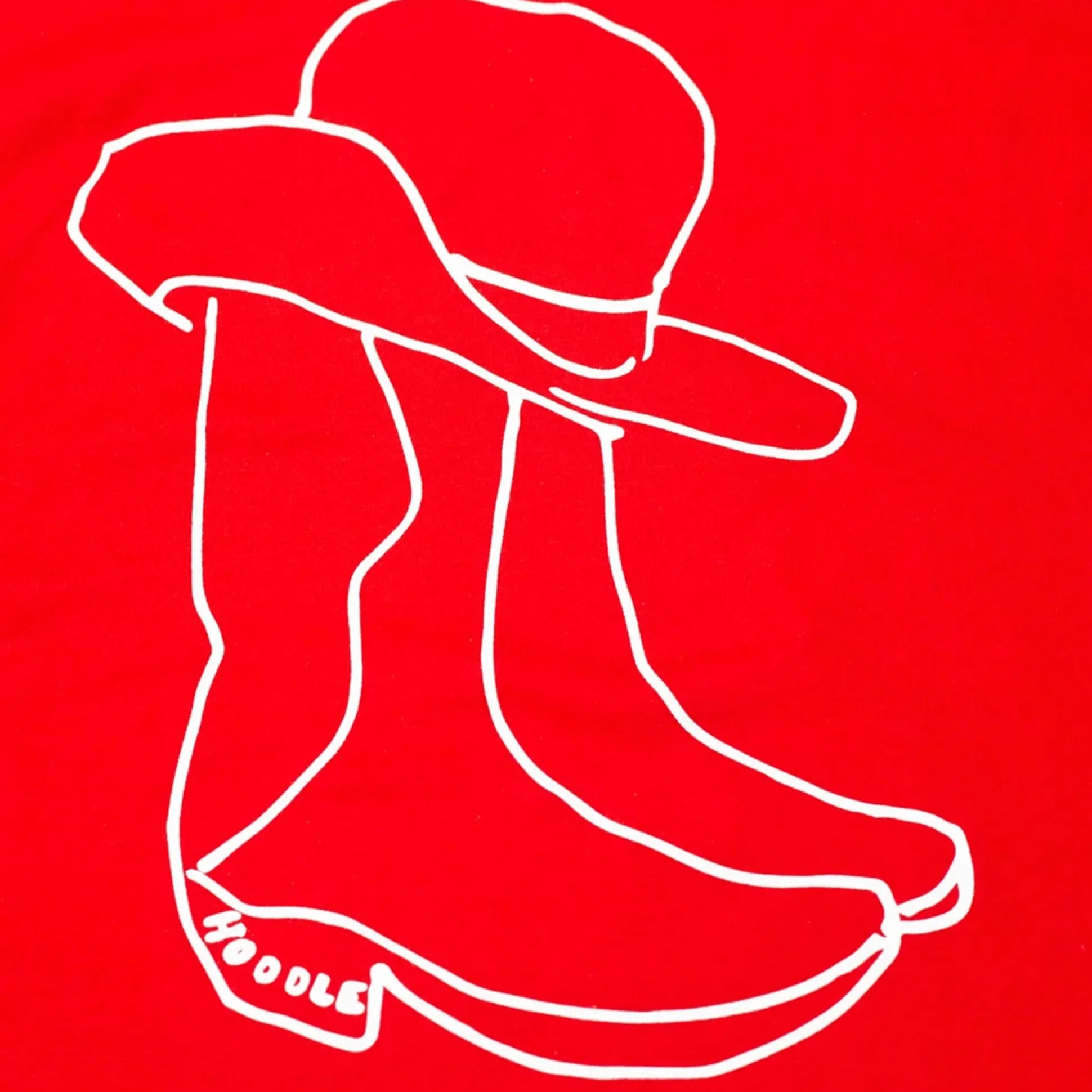 HODDLE "LONE RANGER" TEE RED