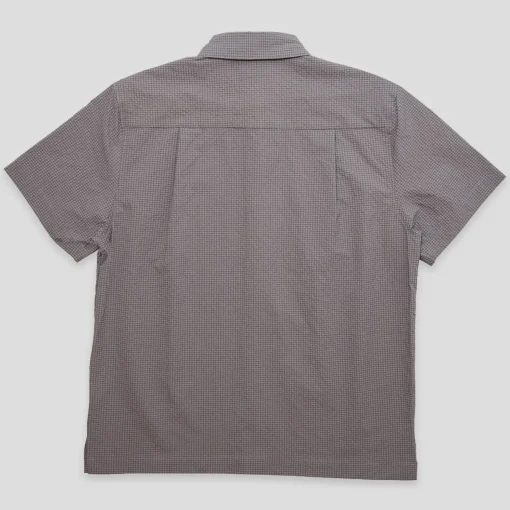 Hoddle Seersucker Short Sleeve Shirt - Grey