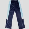 Hoddle Velour Track Pant - Blue / Navy