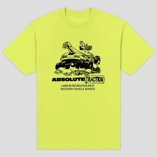 Labour Rest Recreation Absolute Traction T-Shirt - Hi Vis Green