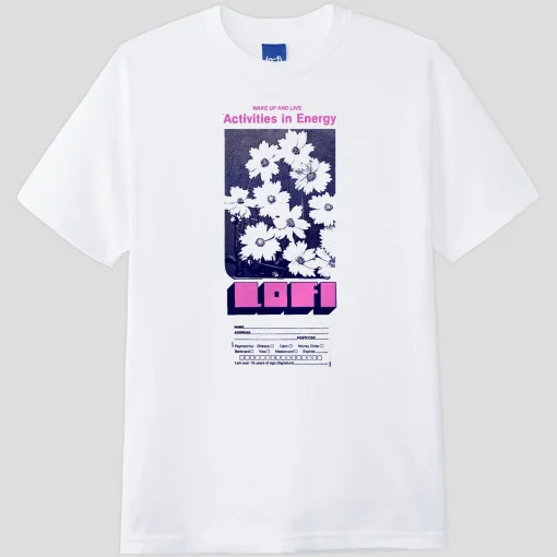 Lo-Fi Wake-Up Tee - White