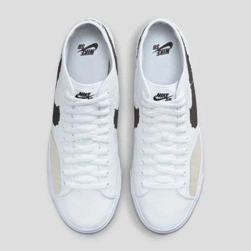 NIKE SB "BLAZER COURT MID PRM" WHITE/BLACK