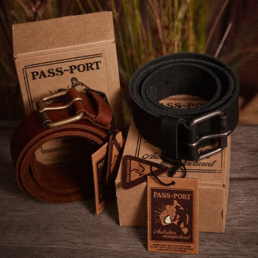Pass~Port Australian Manufactured Belt - Brown
