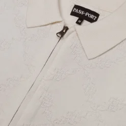 Pass~Port Brasco Zip Short Sleeve Knit - Cream