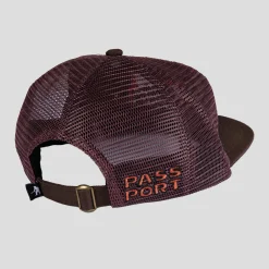 Pass~Port Brush Fire Workers Trucker Cap - Chocolate / Off White