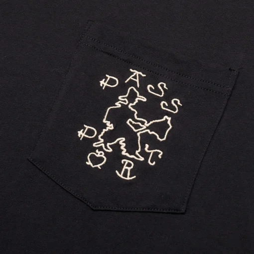 Pass~Port Cowpoke Organic Cotton Pocket Tee - Black