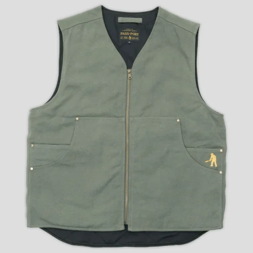 Pass~Port Diggers Club Vest - Moss