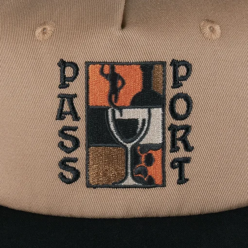 Pass~Port Dine Em' Workers Cap - Black / Sand