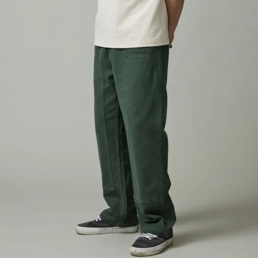 Pass~Port Double Knee Diggers Club Pant - Washed Forest Green