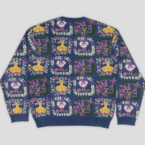 Pass~Port Faces Knit Sweater - Harbour Blue