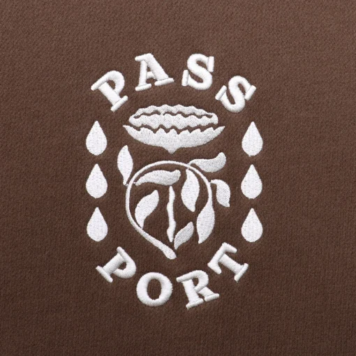 Pass~Port Fountain Embroidery Sweater - Bark