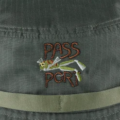 Pass~Port Frog Lure Anglers Bucket Hat - Moss
