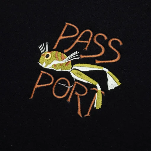 Pass~Port Frog Lure Organic Fleece Sweater - Black