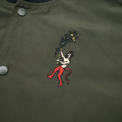 Pass~Port Gardening Satin Jacket - Forest Green