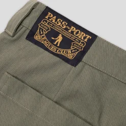 Pass~Port Herringbone Leagues Club Short - Olive