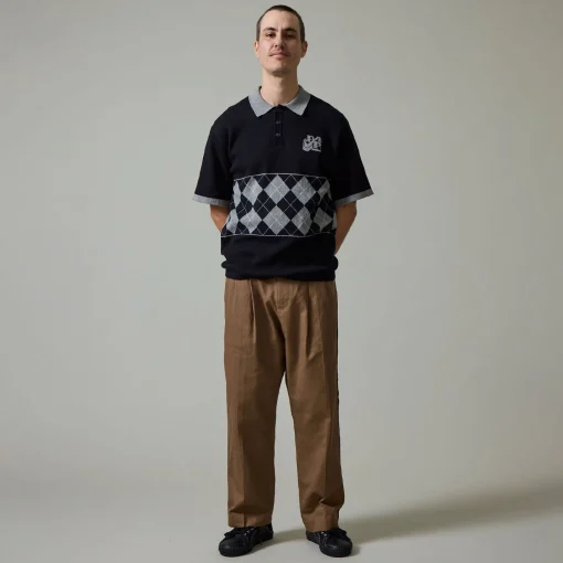 Pass~Port Leagues Club Striped Pant - Taupe / Black