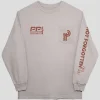 Pass~Port Long Con Long-sleeve Pocket Tee - Stone