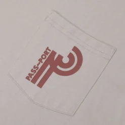 Pass~Port Long Con Long-sleeve Pocket Tee - Stone
