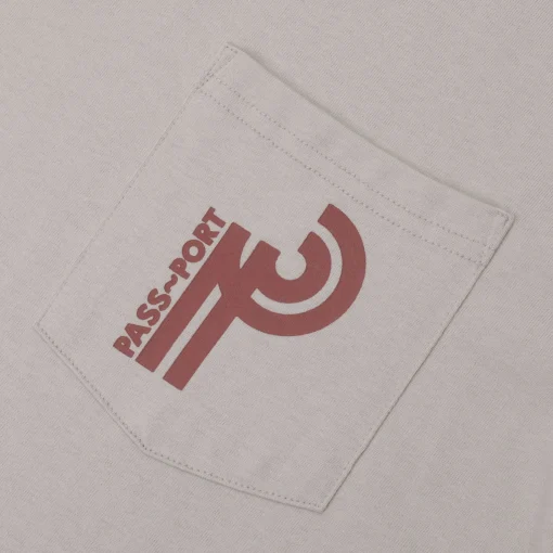 Pass~Port Long Con Long-sleeve Pocket Tee - Stone