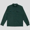Pass~Port Micro Cord Workers Shirt - Forest Green