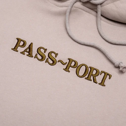 Pass~Port Official Contrast Organic Hoodie - Khaki