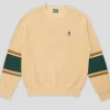 Pass~Port Organic Cotton Stripe Knit Sweater - Cream