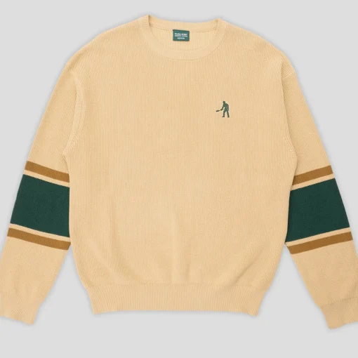 Pass~Port Organic Cotton Stripe Knit Sweater - Cream