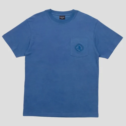 Pass~Port Organic Embroidery Pocket Tee - Royal Blue