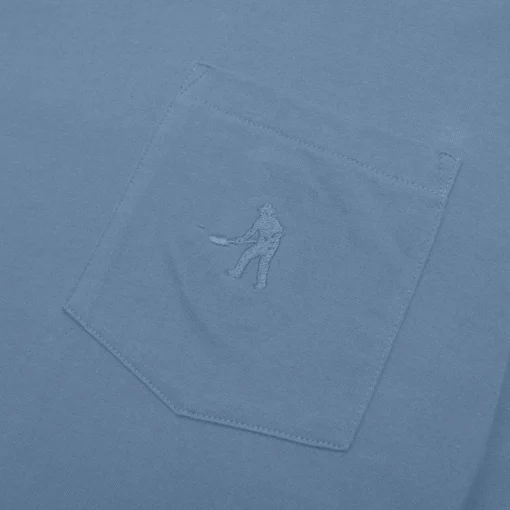 Pass~Port Organic Pocket Long-sleeve Tee - Blue