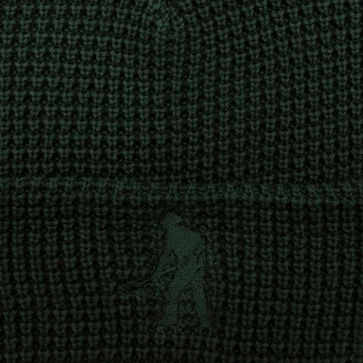 Pass~Port Organic Waffle Knit Beanie - Dark Green