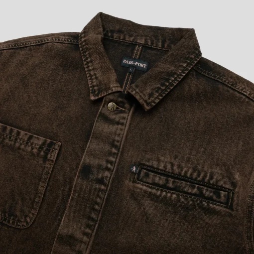 Pass~Port Painters Jacket - Brown Over-Dye