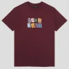 Pass~Port Patchwork Tee - Maroon
