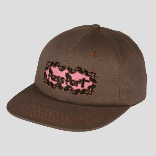 Pass~Port Pattoned Casual Cap - Bark