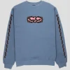 Pass~Port Pattoned Sweater - Washed out Blue