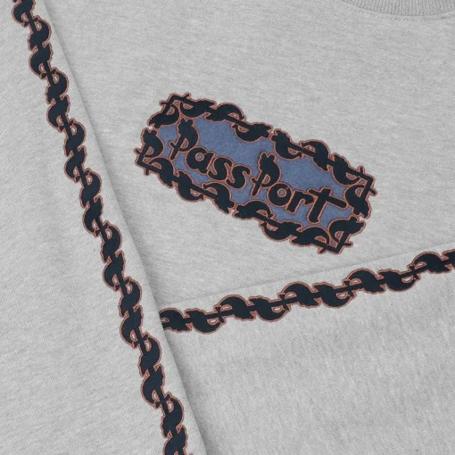Pass~Port Pattoned Sweater - Ash