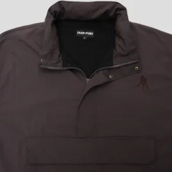 Pass~Port Pullover Lined Spray Jacket RPET - Dark Chocolate