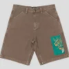 Pass~Port Quandong Workers Club Jean Short - Washed Brown