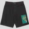 Pass~Port Quandong Workers Club Jean Short - Washed Black