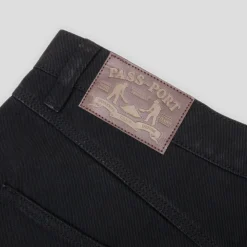 Pass~Port Quandong Workers Club Jean Short - Washed Black