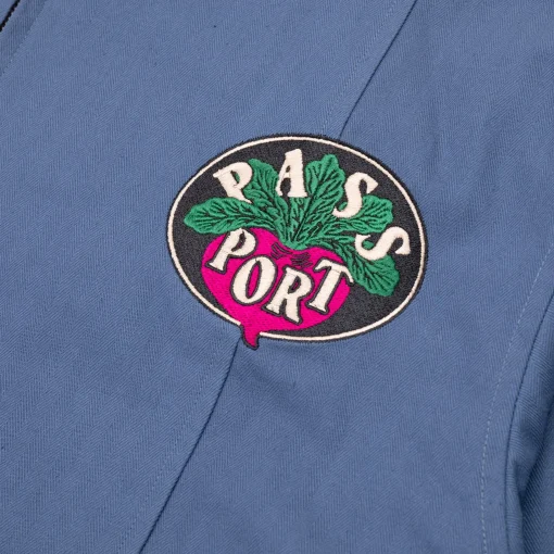 Pass~Port Radish Herringbone Workers Jacket - Harbour Blue